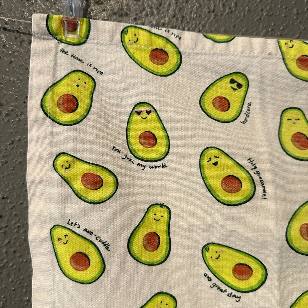 Paper Source Avocado Tea Towel - Green and White